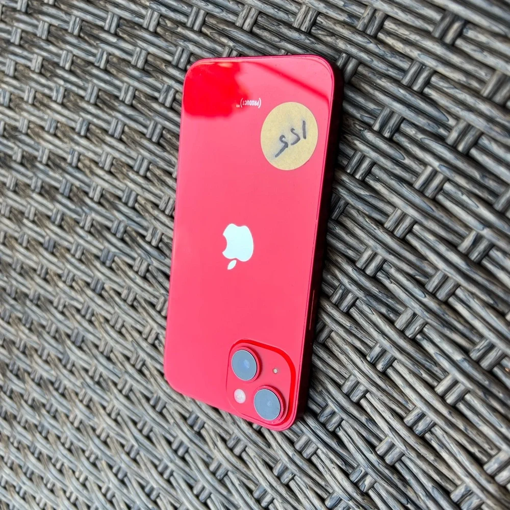 iPhone 14 Red Back Frame Housing OEM Original Replacement W Small Parts Grade AB